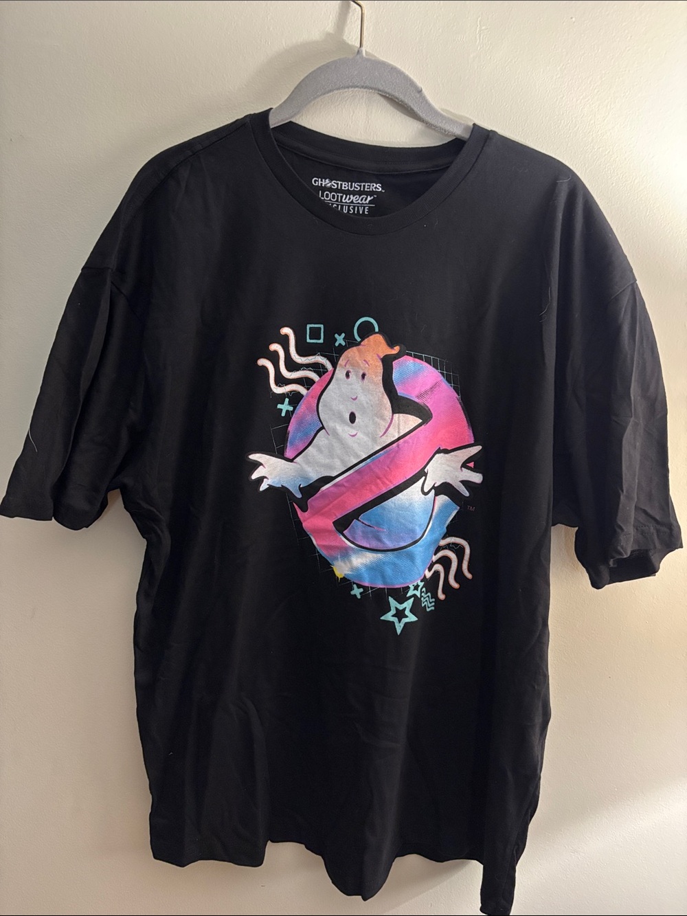 Ghostbusters Men's Black Logo Graphic Tee - Loot Crate Exclusive
